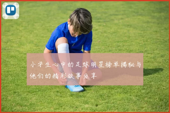 小学生心中的足球明星榜单揭秘与他们的精彩故事分享