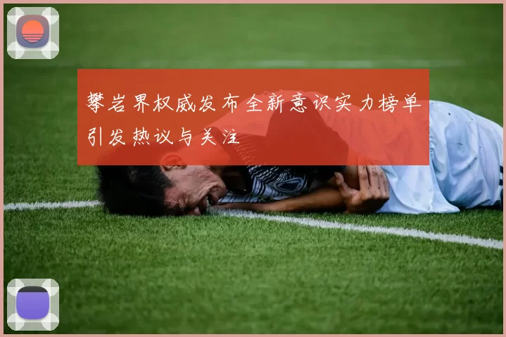 攀岩界权威发布全新意识实力榜单引发热议与关注